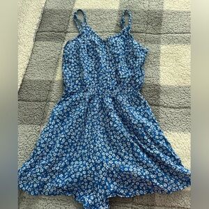 H&M Blue Floral Romper Size XXS